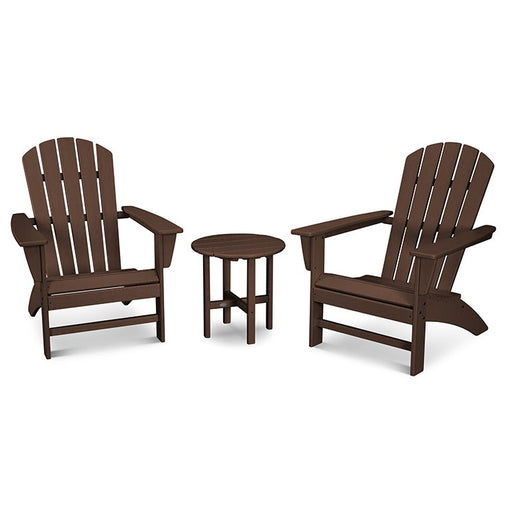 Nautical Three-Piece Adirondack Set - Mahogany