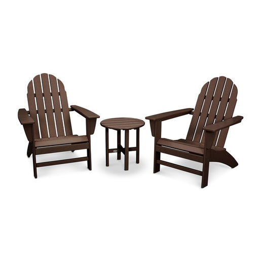 Vineyard Three-Piece Adirondack Set - Mahogany
