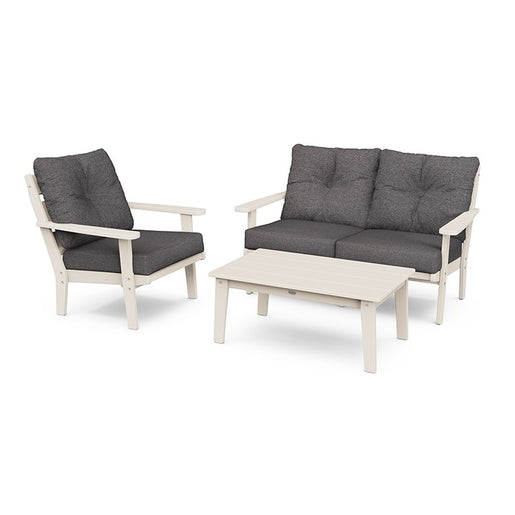 Lakeside Three-Piece Deep Seating Set - Sand/Ash Charcoal