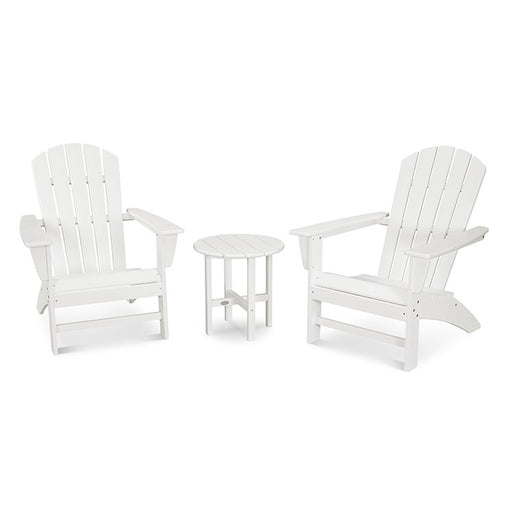 Nautical Three-Piece Adirondack Set - White