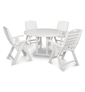 Product Image: PWS260-1-WH Outdoor/Patio Furniture/Patio Dining Sets