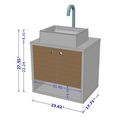 Liberty Floating 23.62" Bathroom Vanity Sink