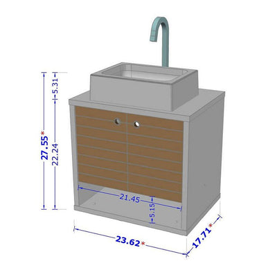 Liberty Floating 23.62" Bathroom Vanity Sink