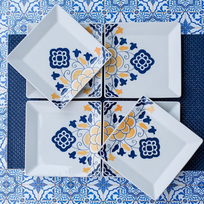 Oxford Quartier 10.43" Square Dinner Plates Set of 12