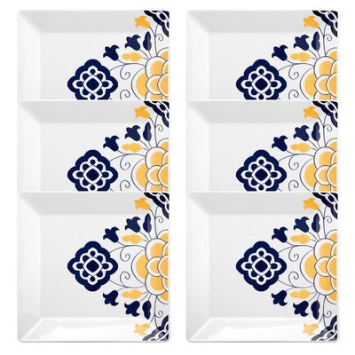 Oxford Quartier 10.43" Square Dinner Plates Set of 12