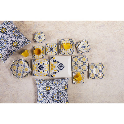 Oxford Quartier 10.43" Square Dinner Plates Set of 12