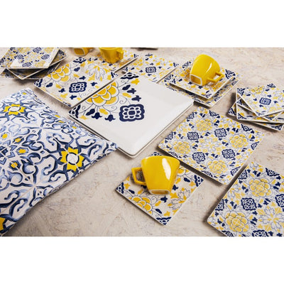 Oxford Quartier 10.43" Square Dinner Plates Set of 12