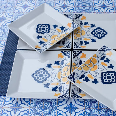 Oxford Quartier 10.43" Square Dinner Plates Set of 12