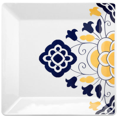 Oxford Quartier 10.43" Square Dinner Plates Set of 12