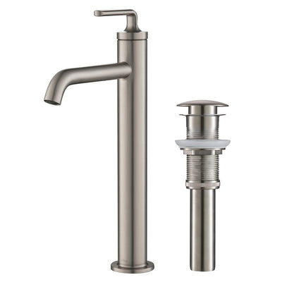 Ramus Single Handle Bathroom Vessel Sink Faucet with Pop-Up Drain