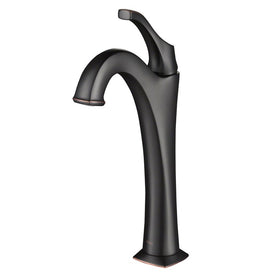 Arlo Oil Rubbed Bronze Single Handle Vessel Bathroom Faucet with Pop-Up Drain