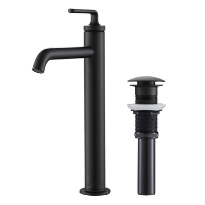 Ramus Single Handle Bathroom Vessel Sink Faucet with Pop-Up Drain