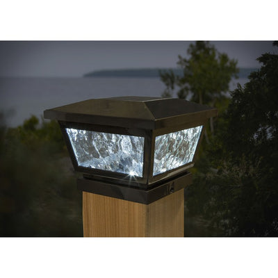 Fairmount 5" x 5"/4" x 4"/3.5" x 3.5" Solar Post Cap - Black 2-Pack