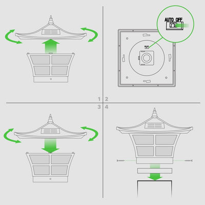 Ambience 4" x 4" Solar Post Cap - Copper-Plated