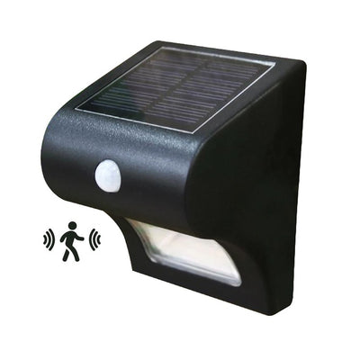 Solar Motion-Sensor Deck and Wall Light 2-Pack