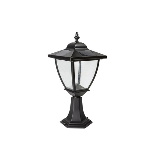 Elegante Aluminum Solar Lamp - Black 2-Pack