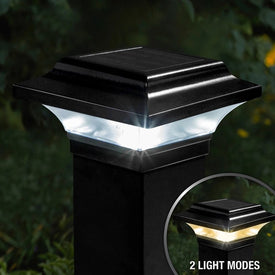 Imperial 2.5" x 2.5" Aluminum Solar Post Cap - Black