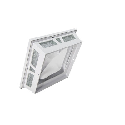 Oxford 6" x 6" Aluminum Solar Post Cap - White 2-Pack