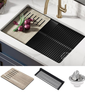 Product Image: KGUW2-30MBL Kitchen/Kitchen Sinks/Undermount Kitchen Sinks