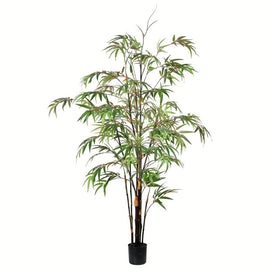 5' Artificial Potted Black Japanese Bamboo Tree