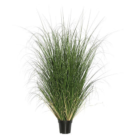 60" PVC Artificial Potted Green Curled Grass