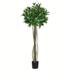 4' Artificial Potted Bay Leaf Tree