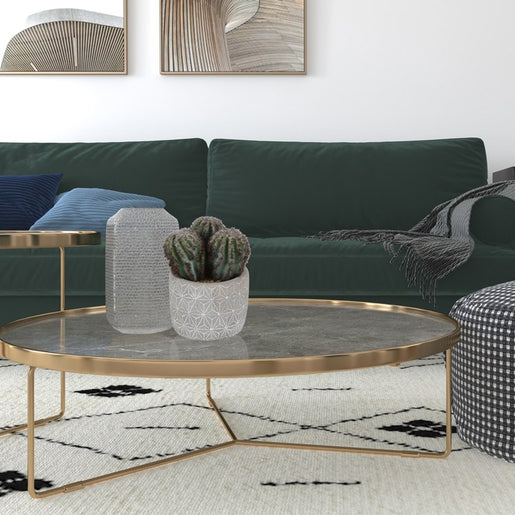 9" Artificial Green Cactus in Cement Pot