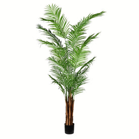8' Artificial Potted Giant Areca Palm Tree