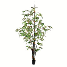 6' Artificial Potted Black Japanese Bamboo Tree