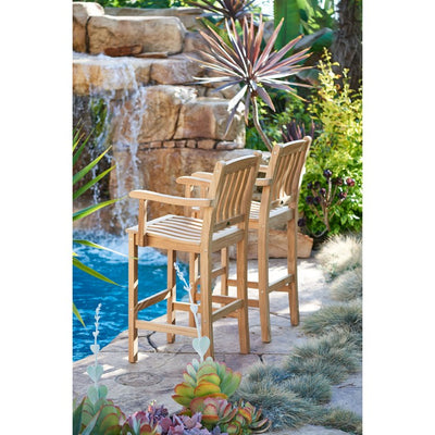 Oasis Teak Outdoor Bar Armchair