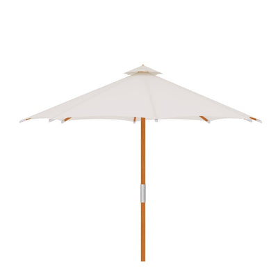 Market 118" Diameter Teak Umbrella