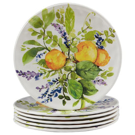 Lemon Zest 9" Salad Plates Set of 6