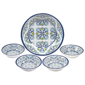 Mosaic Five-Piece Salad/Serving Set