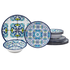 Mosaic Twelve-Piece Dinnerware Set