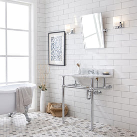 Embassy 30" Single Wash Stand Only in Chrome - OPEN BOX