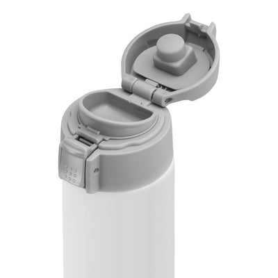 Thermo 15.2 oz/ 450 ml Travel Bottle - Silver/White