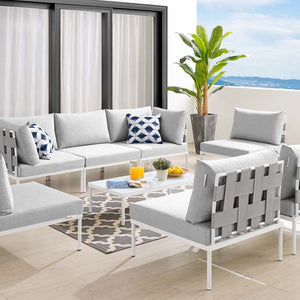 EEI-4941-GRY-GRY-SET Outdoor/Patio Furniture/Outdoor Sofas