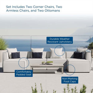 EEI-4383-WHI Outdoor/Patio Furniture/Outdoor Sofas