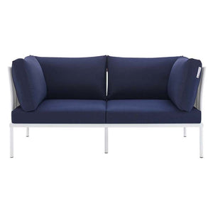 EEI-4963-WHI-NAV Outdoor/Patio Furniture/Outdoor Sofas