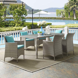 EEI-4015-LGR-TRQ-SET Outdoor/Patio Furniture/Patio Dining Sets