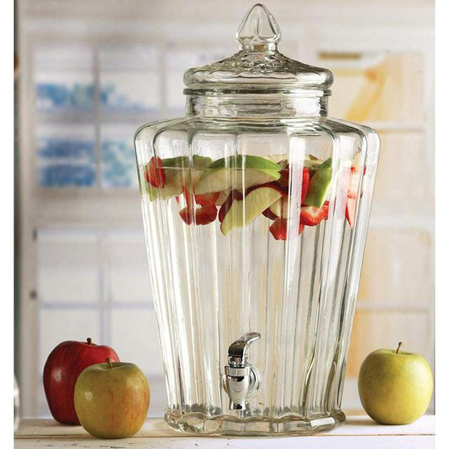 Stylesetter Royal Ridge 2.3 Gallon Glass Beverage Dispenser by Jay