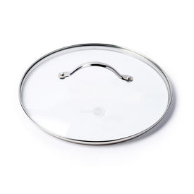 10" Glass Lid with Stainless Steel Handle