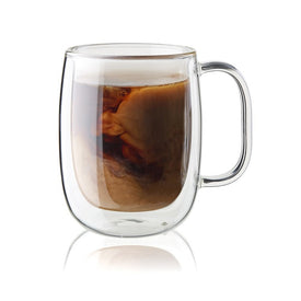 Sorrento Plus 12 oz/355 ml Coffee Glasses Mugs Set of 2