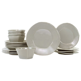 Lastra Sixteen-Piece Place Setting - Gray