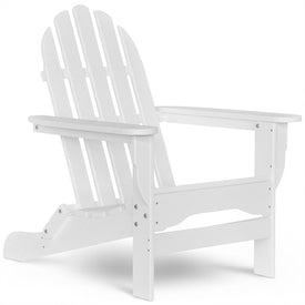 Static (Non-Folding) Adirondack Chair - White