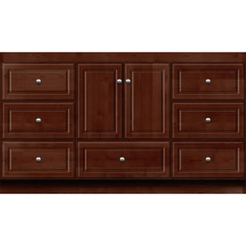 Ultraline 60"W x 21"D x 34.5"H Bathroom Vanity Cabinet Only with Side Drawers