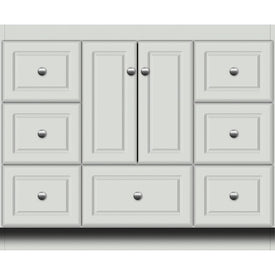 Simplicity Ultraline 42"W x 21"D x 34.5"H Single Bathroom Vanity Cabinet Only with Side Drawers