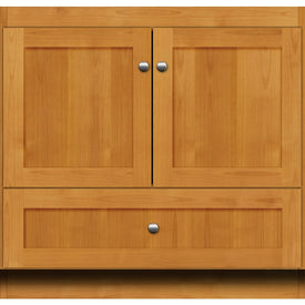 Simplicity Shaker 36"W x 21"D x 34.5"H Single Bathroom Vanity Cabinet Only with No Side Drawers