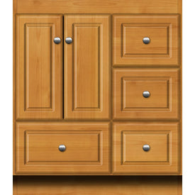 Simplicity Ultraline 30"W x 21"D x 34.5"H Single Bathroom Vanity Cabinet Only with Right Drawers