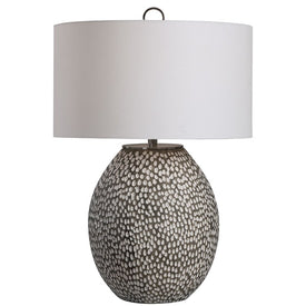 Cyprien Gray White Table Lamp